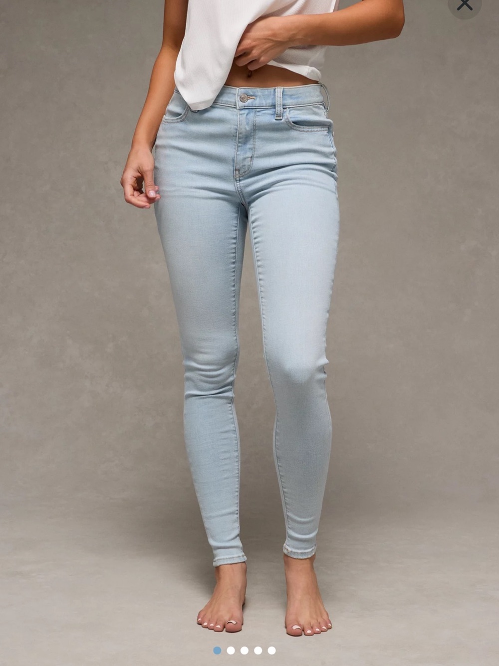 American Eagle Next Level High Rise Jegging Jeans – Light Wash – Size 6